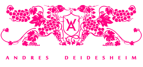 Andres Deidesheim Logo (znak + WineBox PINK + název)